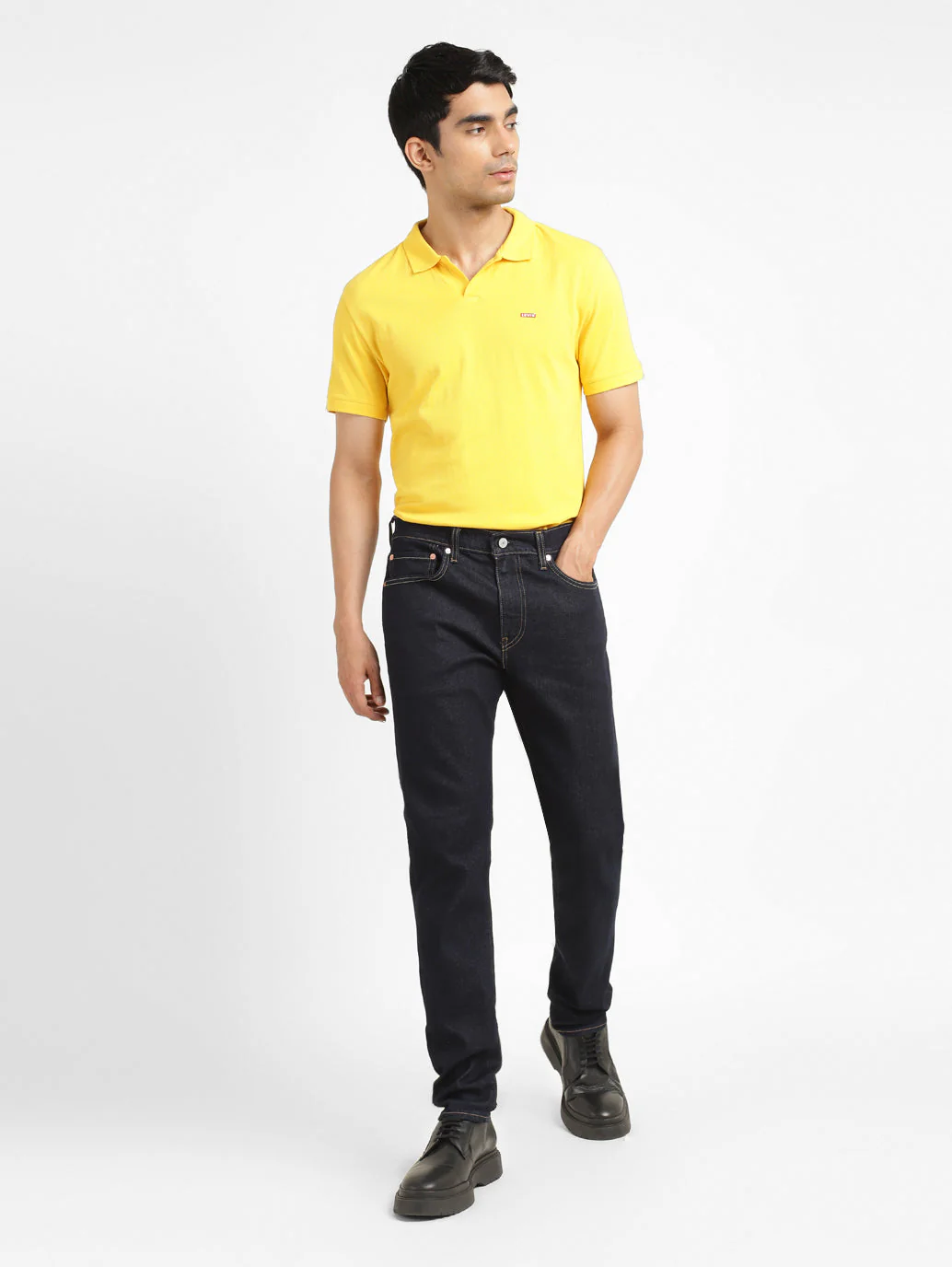 Men's 512 Blue Slim Tapered Fit Mid Rise Jeans - Image 8