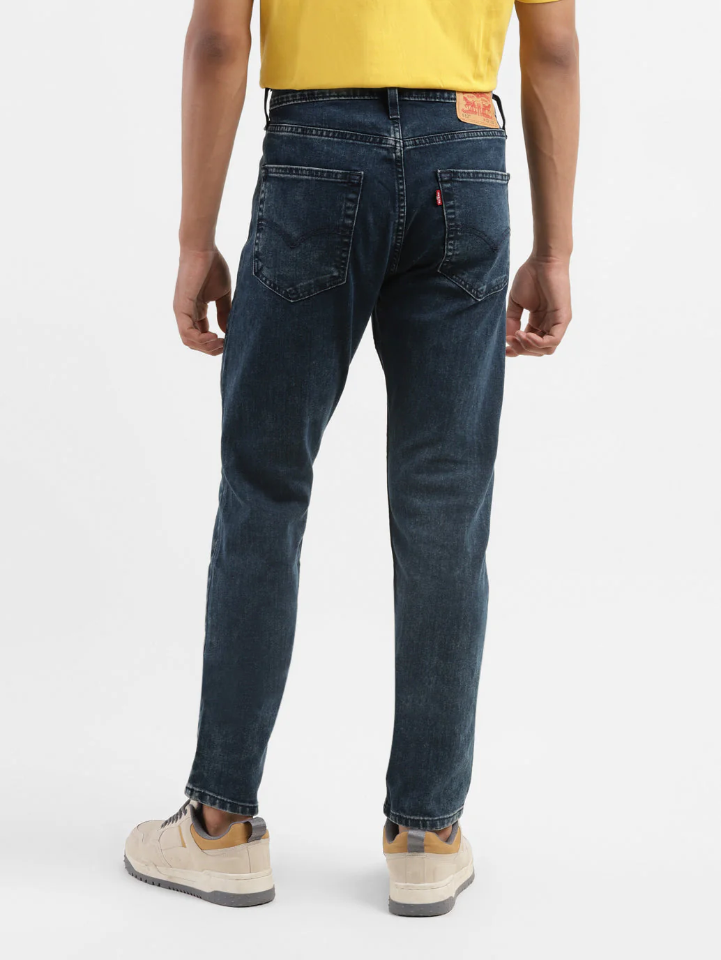 Men's 512 Blue Slim Tapered Fit Mid Rise Jeans - Image 3