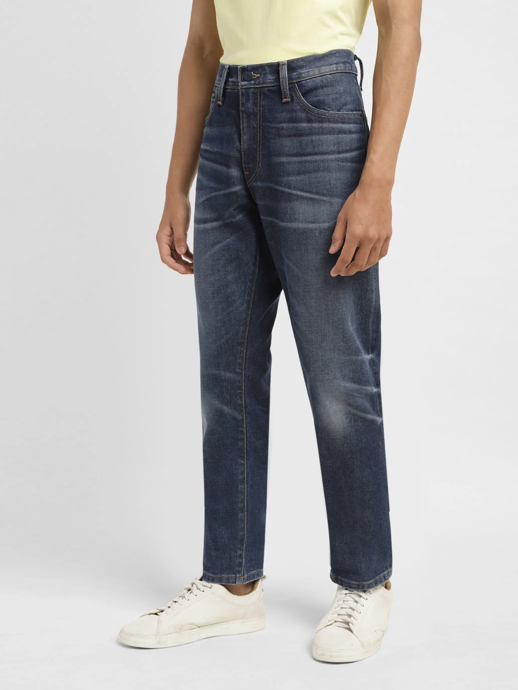 Men's 512 Blue Slim Tapered Fit Mid Rise Jeans - Image 6