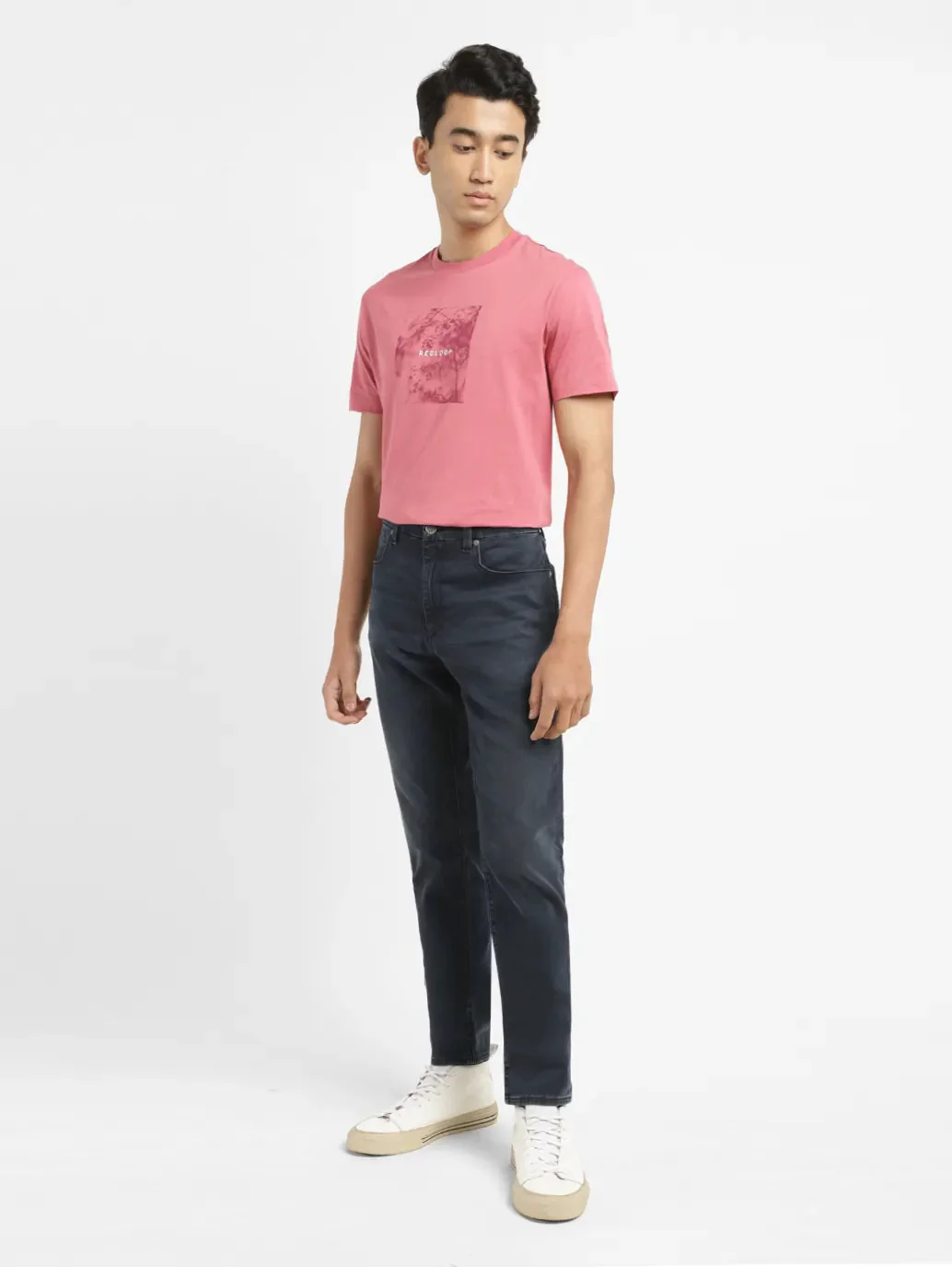 Men's Redloop 512 Blue Slim Tapered Fit Mid Rise Jeans