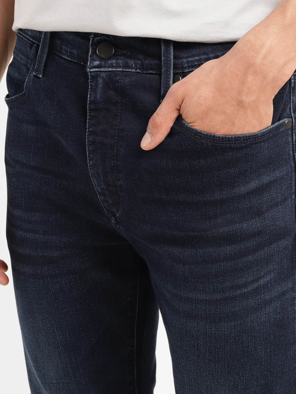 Men's Redloop 512 Blue Slim Tapered Fit Mid Rise Jeans - Image 5