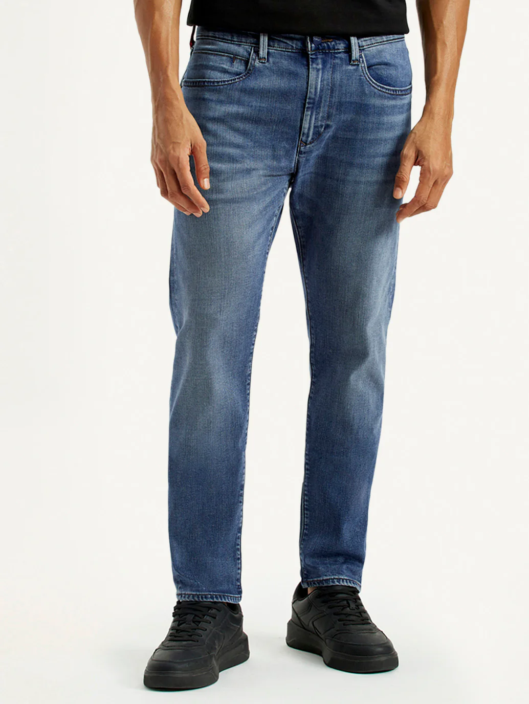 Men's Redloop 512 Dark Indigo Slim Tapered Fit Mid Rise Jeans - Image 2
