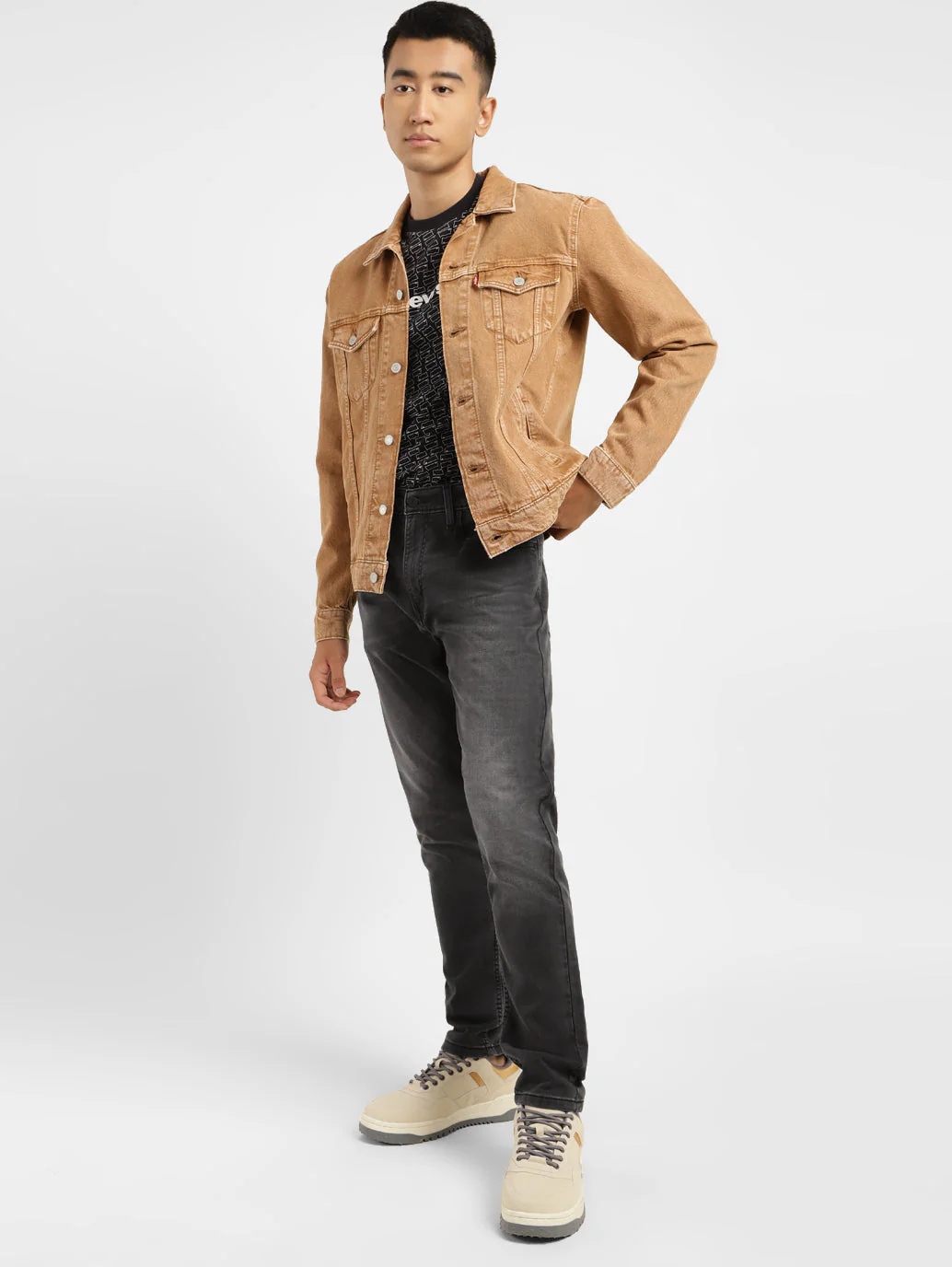Men's 512 Grey Slim Tapered Fit Mid Rise Jeans