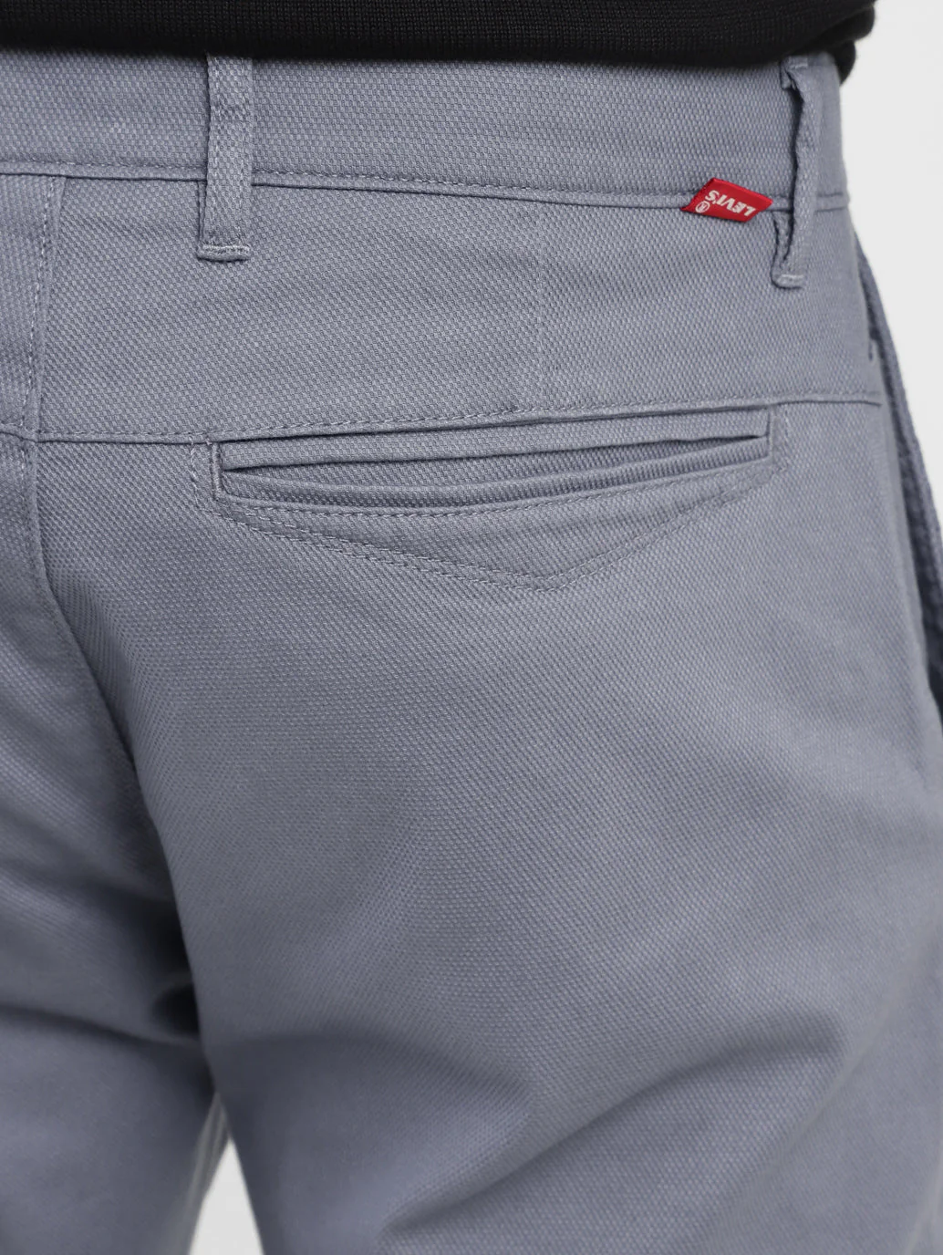 Men's 512 Grey Slim Tapered Fit Trousers - Image 6