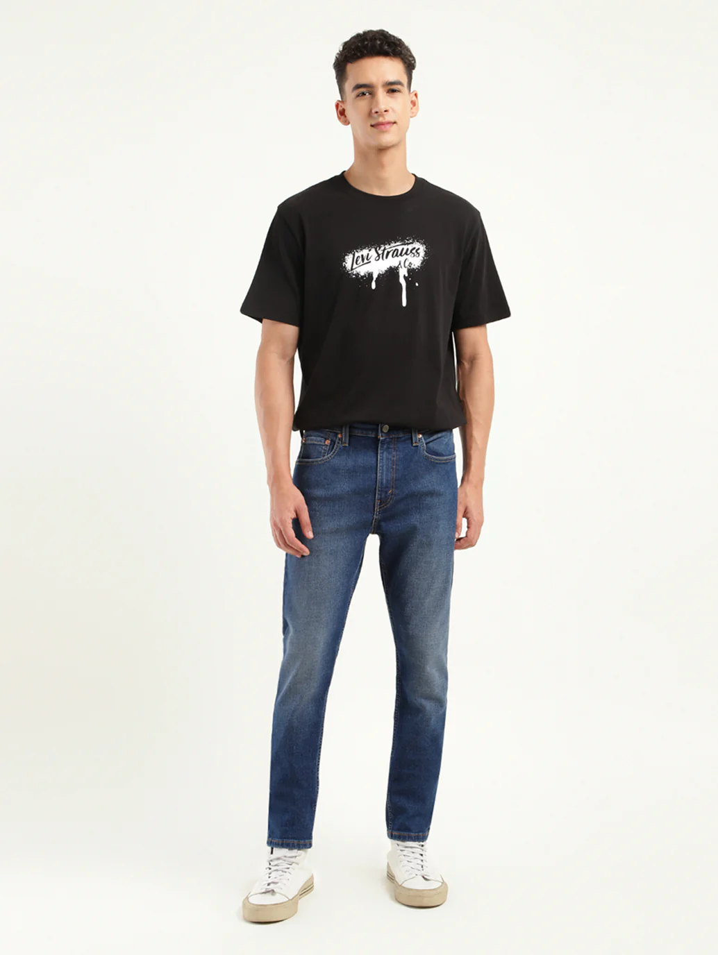 Men's 512 Blue Slim Tapered Fit Mid Rise Jeans - Image 6