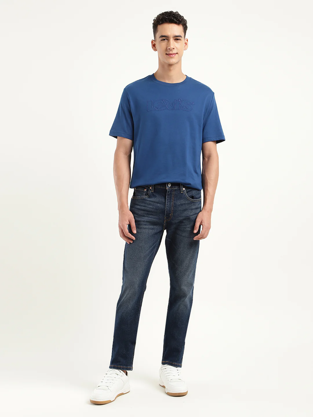 Men's 512 Blue Slim Tapered Fit Mid Rise Jeans - Image 2