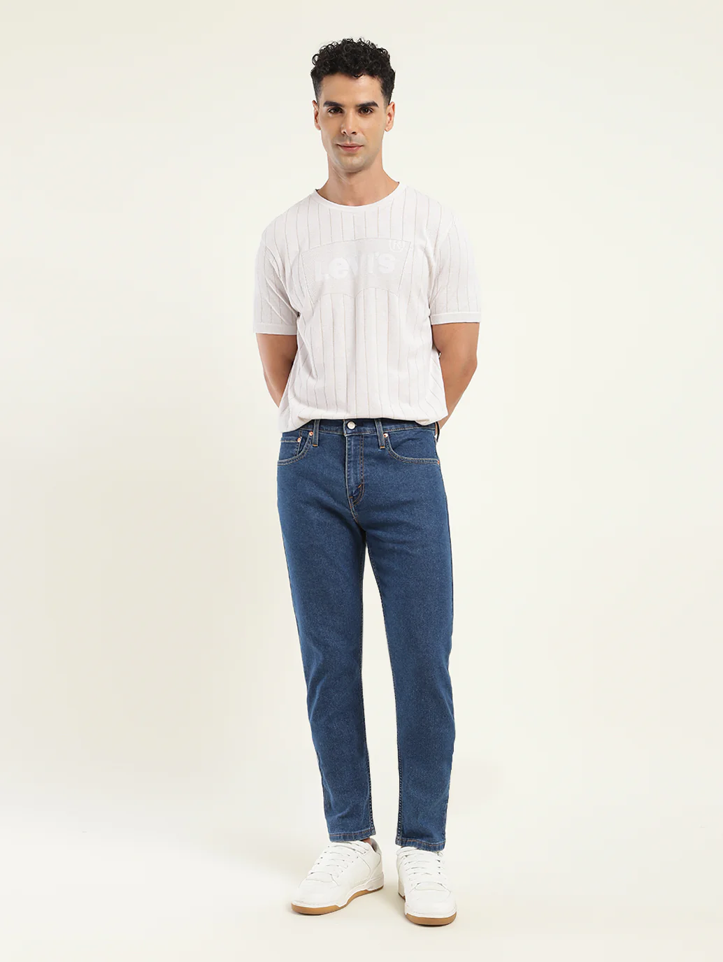 Men's 512 Blue Slim Tapered Fit Mid Rise Jeans - Image 2
