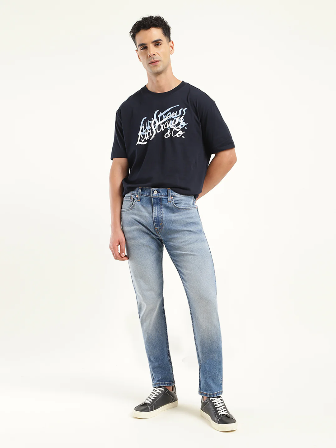 Men's 512 Blue Slim Tapered Fit Mid Rise Jeans