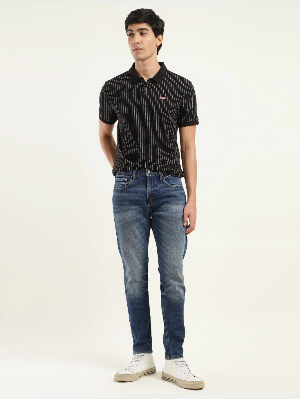 Men's 512 Blue Slim Tapered Fit Mid Rise Jeans - Image 2
