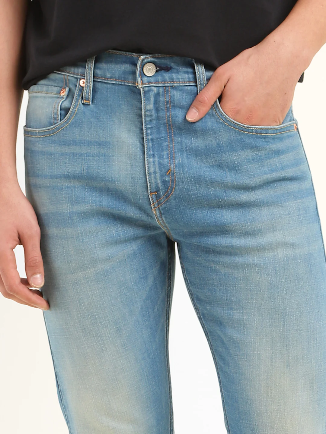Men's 512 Blue Slim Tapered Fit Mid Rise Jeans - Image 5