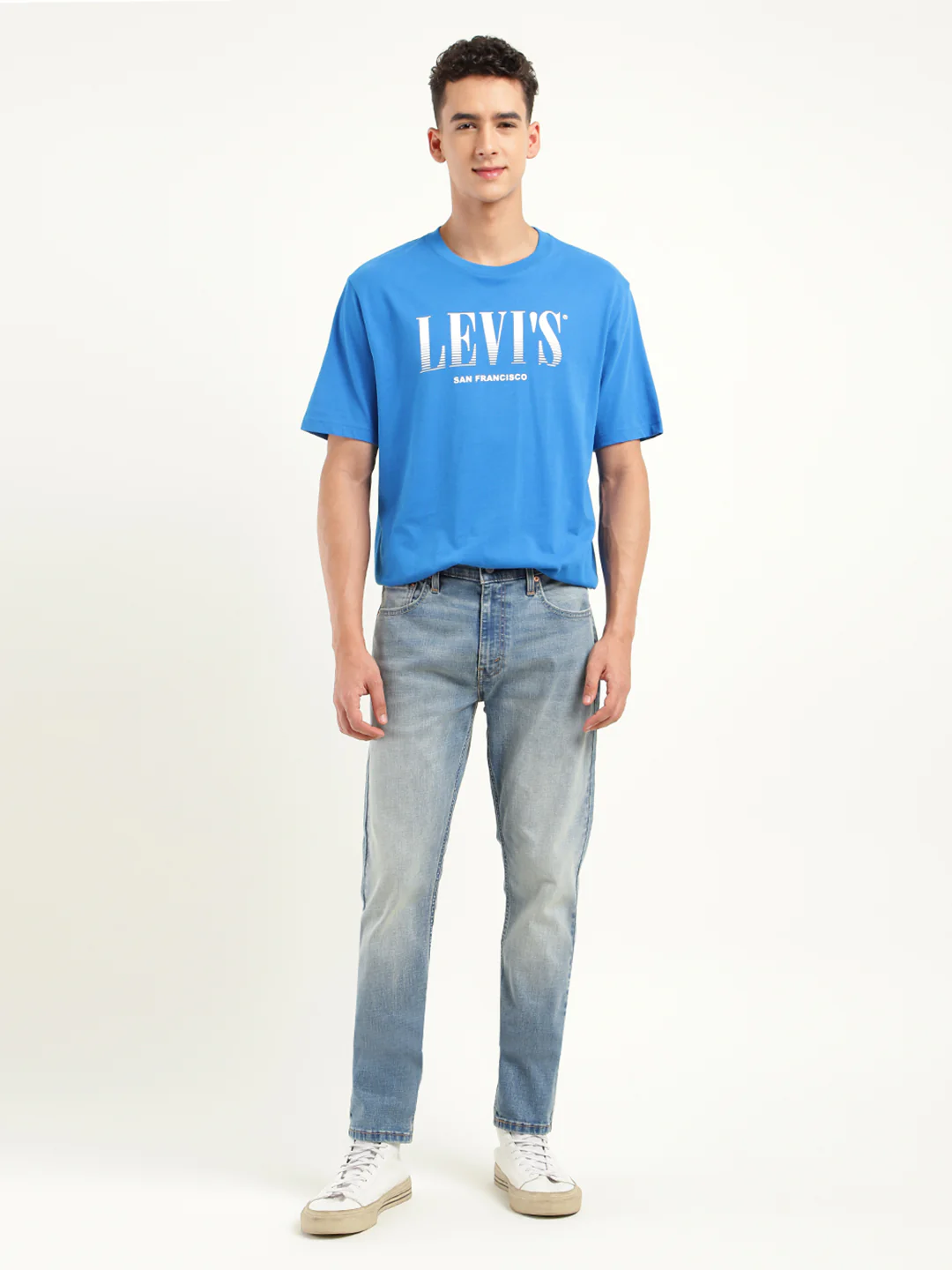 Men's 512 Blue Slim Tapered Fit Mid Rise Jeans - Image 2