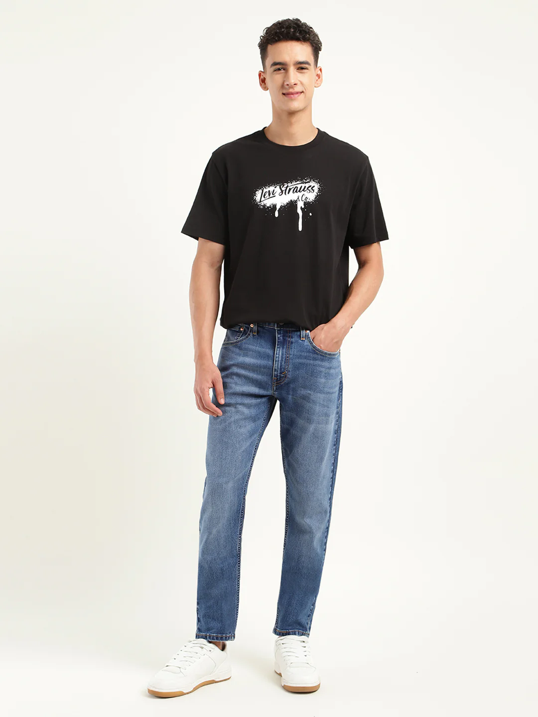 Men's 512 Blue Slim Tapered Fit Mid Rise Jeans - Image 2