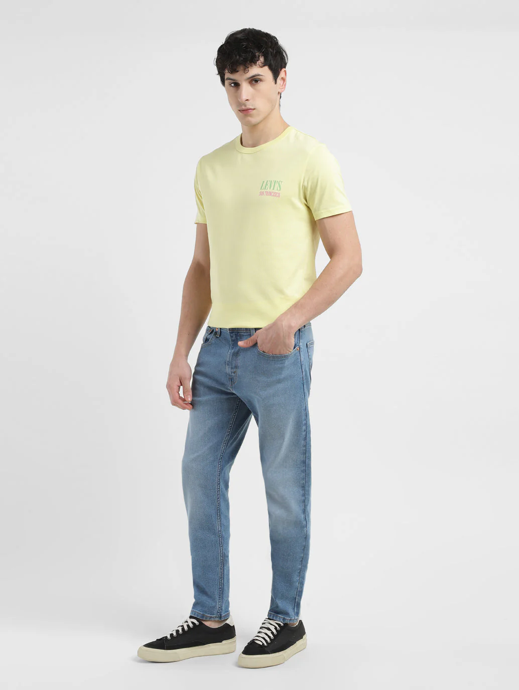 Men's 512 Blue Slim Tapered Fit Mid Rise Jeans