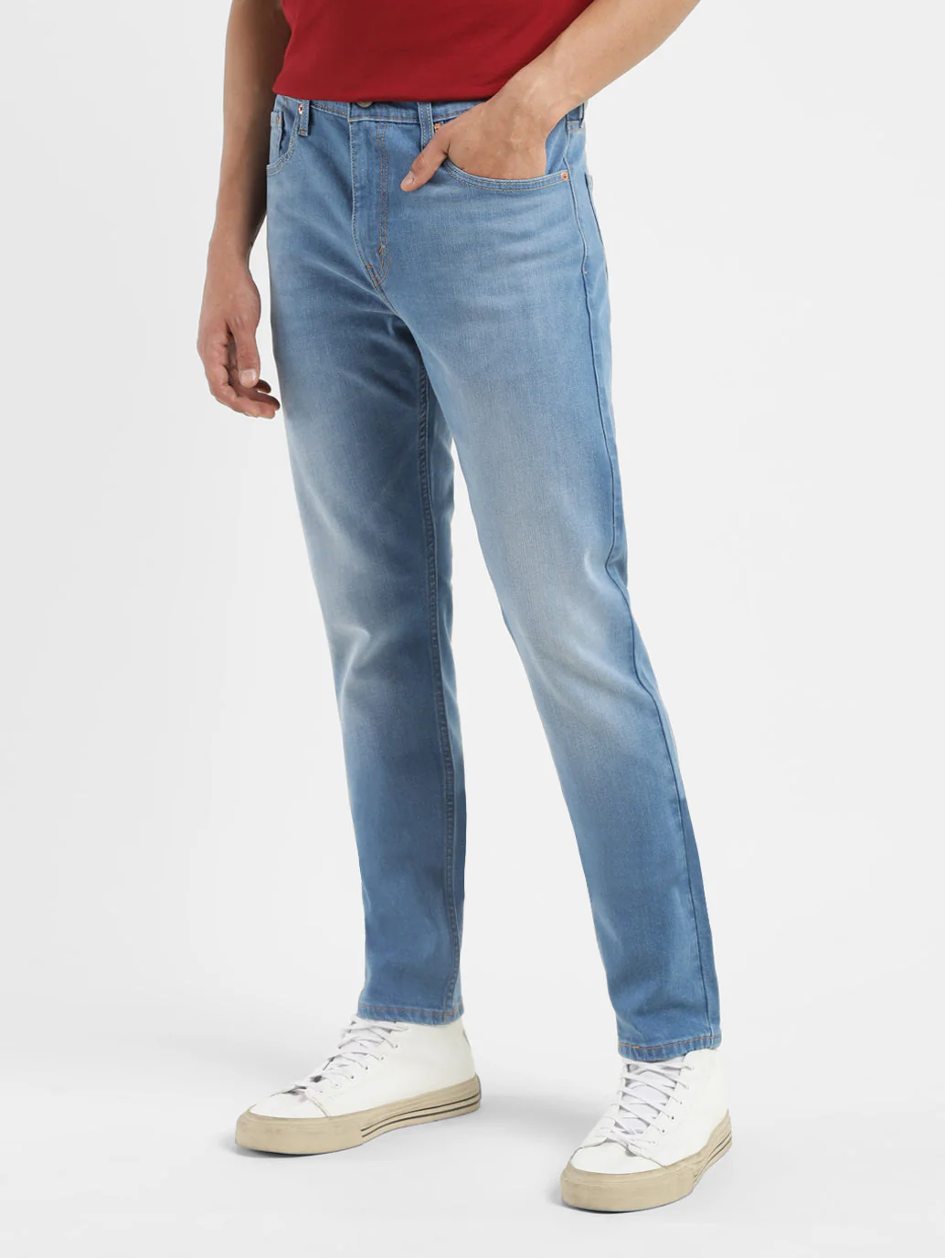 Men's 512 Blue Slim Tapered Fit Mid Rise Jeans - Image 5