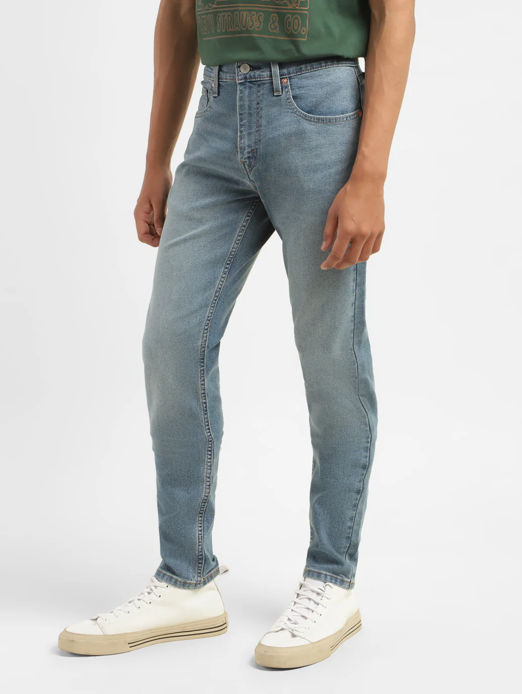 Men's 512 Blue Slim Tapered Fit Mid Rise Jeans