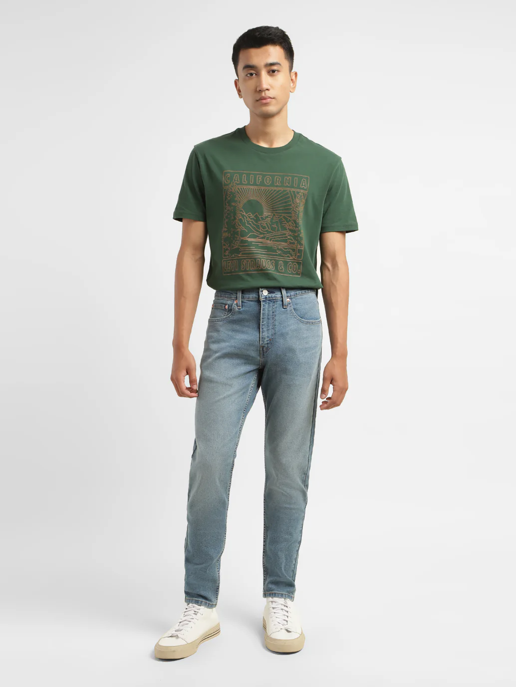 Men's 512 Blue Slim Tapered Fit Mid Rise Jeans - Image 6