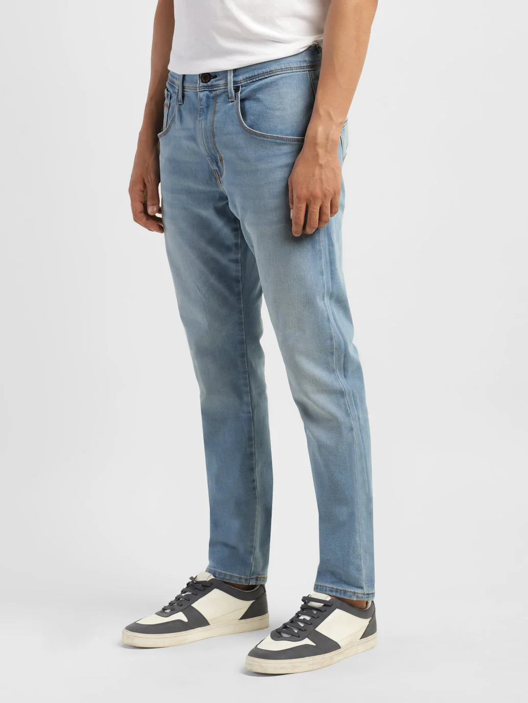 Men's 512 Blue Slim Tapered Fit Mid Rise Jeans - Image 5