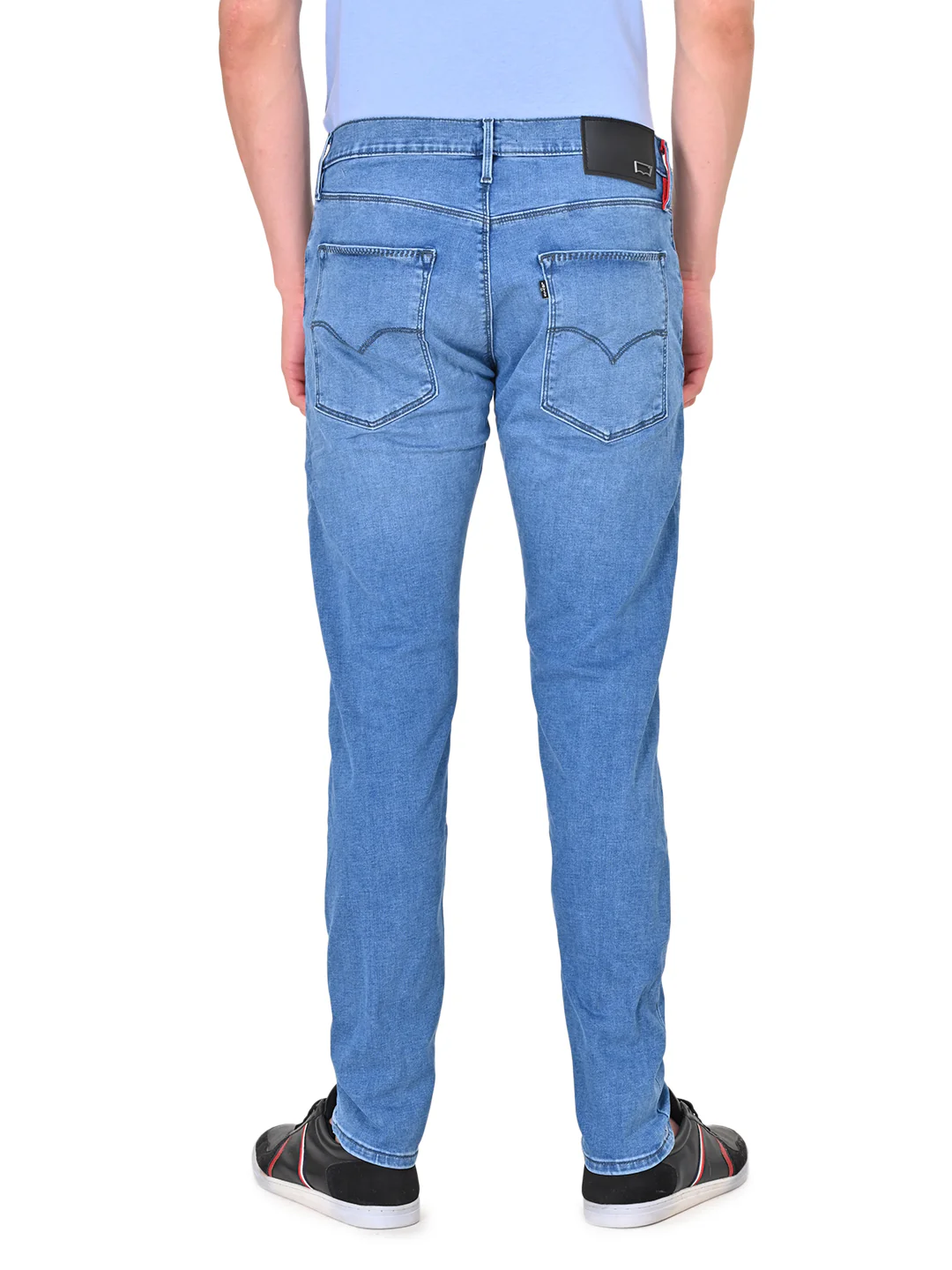 Men's Redloop 512 Blue Slim Tapered Fit Mid Rise Jeans - Image 2