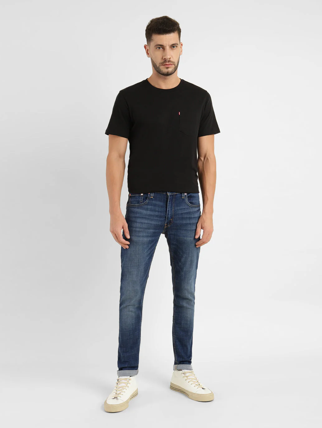 Men's 512 Blue Slim Tapered Fit Mid Rise Jeans - Image 11
