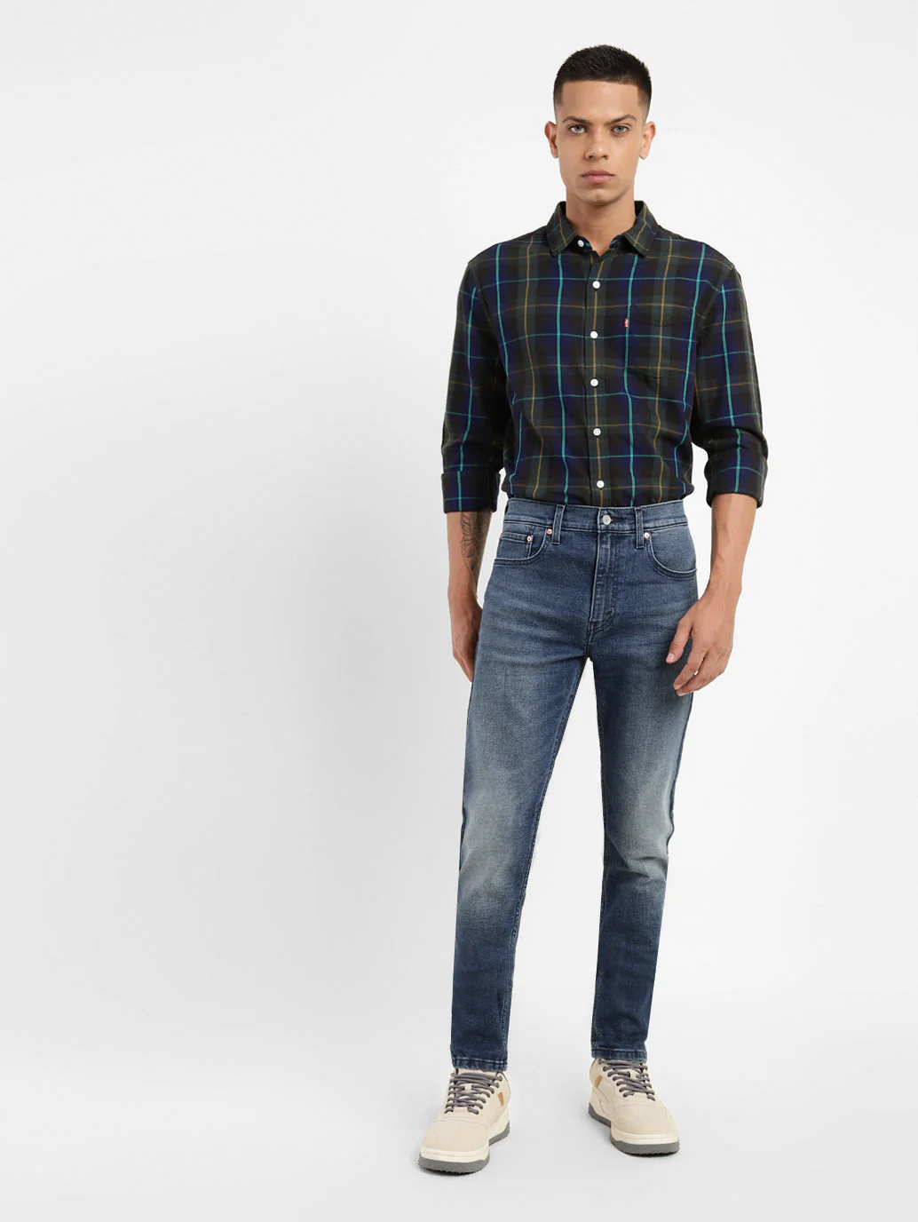Men's 512 Blue Slim Tapered Fit Mid Rise Jeans - Image 2