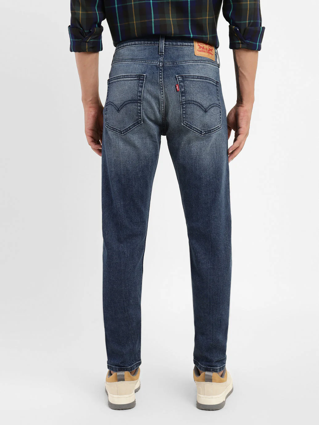 Men's 512 Blue Slim Tapered Fit Mid Rise Jeans - Image 3