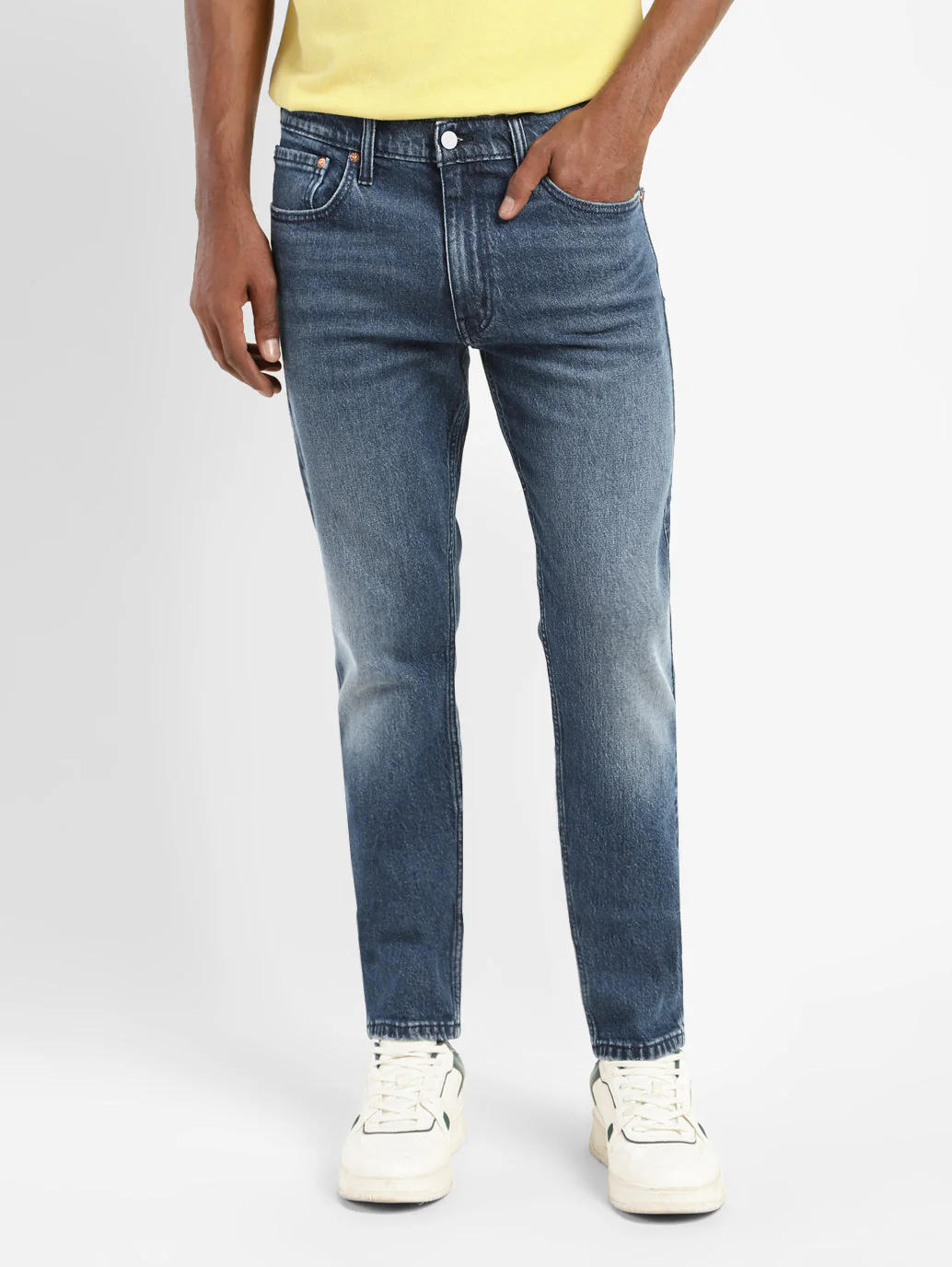 Men's 512 Blue Slim Tapered Fit Mid Rise Jeans