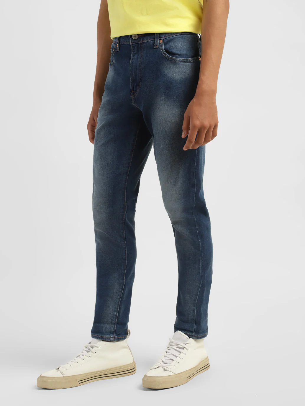 Men's 512 Blue Slim Tapered Fit Mid Rise Jeans - Image 5