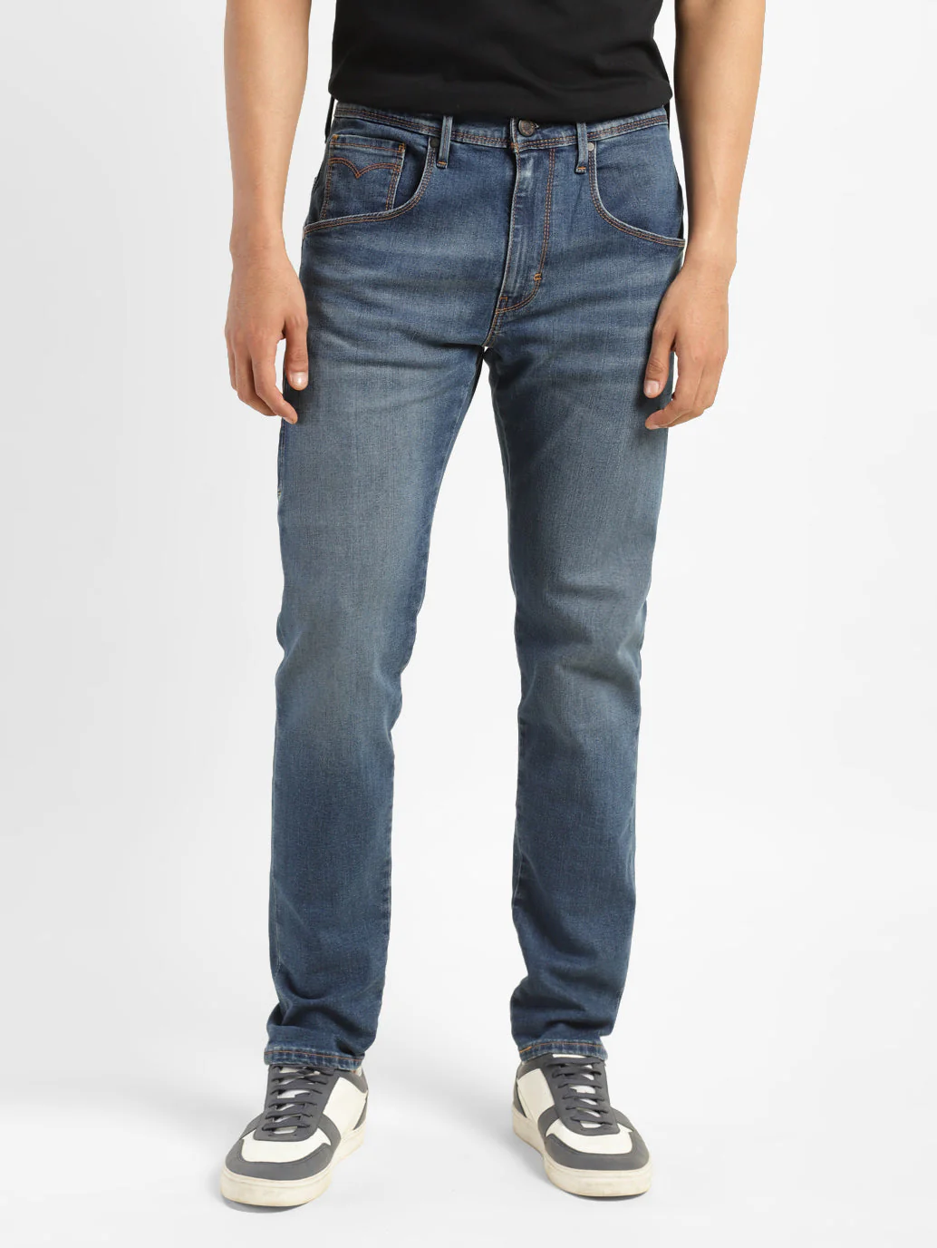 Men's 512 Blue Slim Tapered Fit Mid Rise Jeans - Image 2