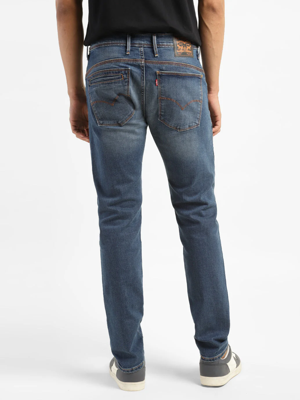 Men's 512 Blue Slim Tapered Fit Mid Rise Jeans - Image 3