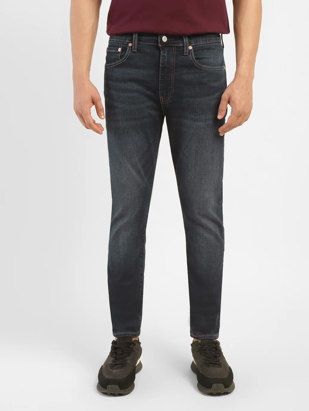 Men's 512 Blue Slim Tapered Fit Mid Rise Jeans - Image 8