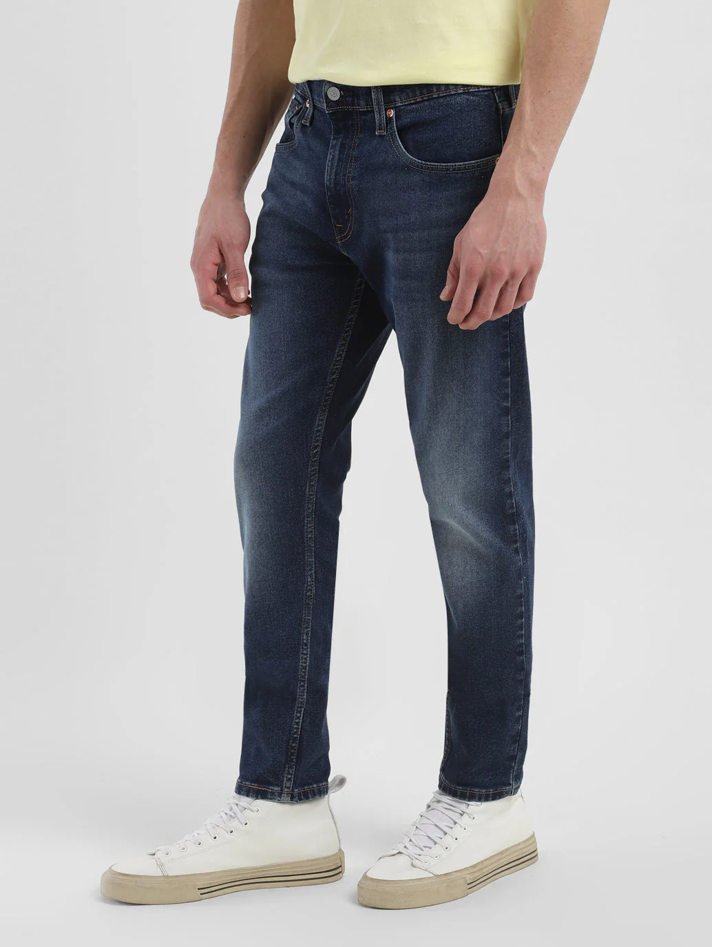 Men's 512 Navy Blue Slim Tapered Fit Mid Rise Jeans - Image 5