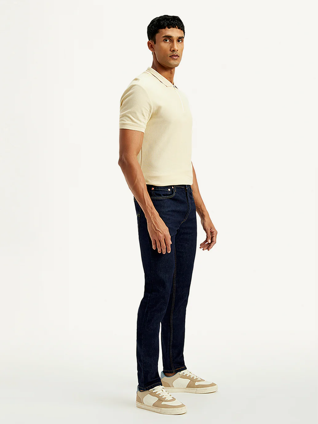 Men's 512 Navy Slim Tapered Fit Mid Rise Jeans - Image 6