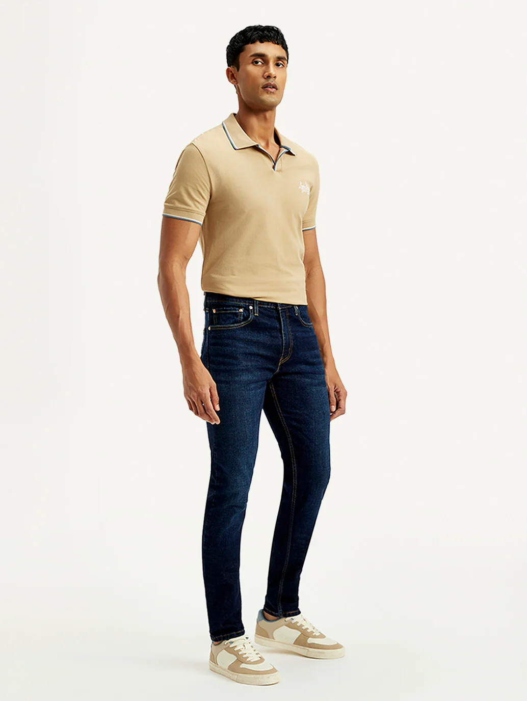 Men's 512 Navy Slim Tapered Fit Mid Rise Jeans - Image 6