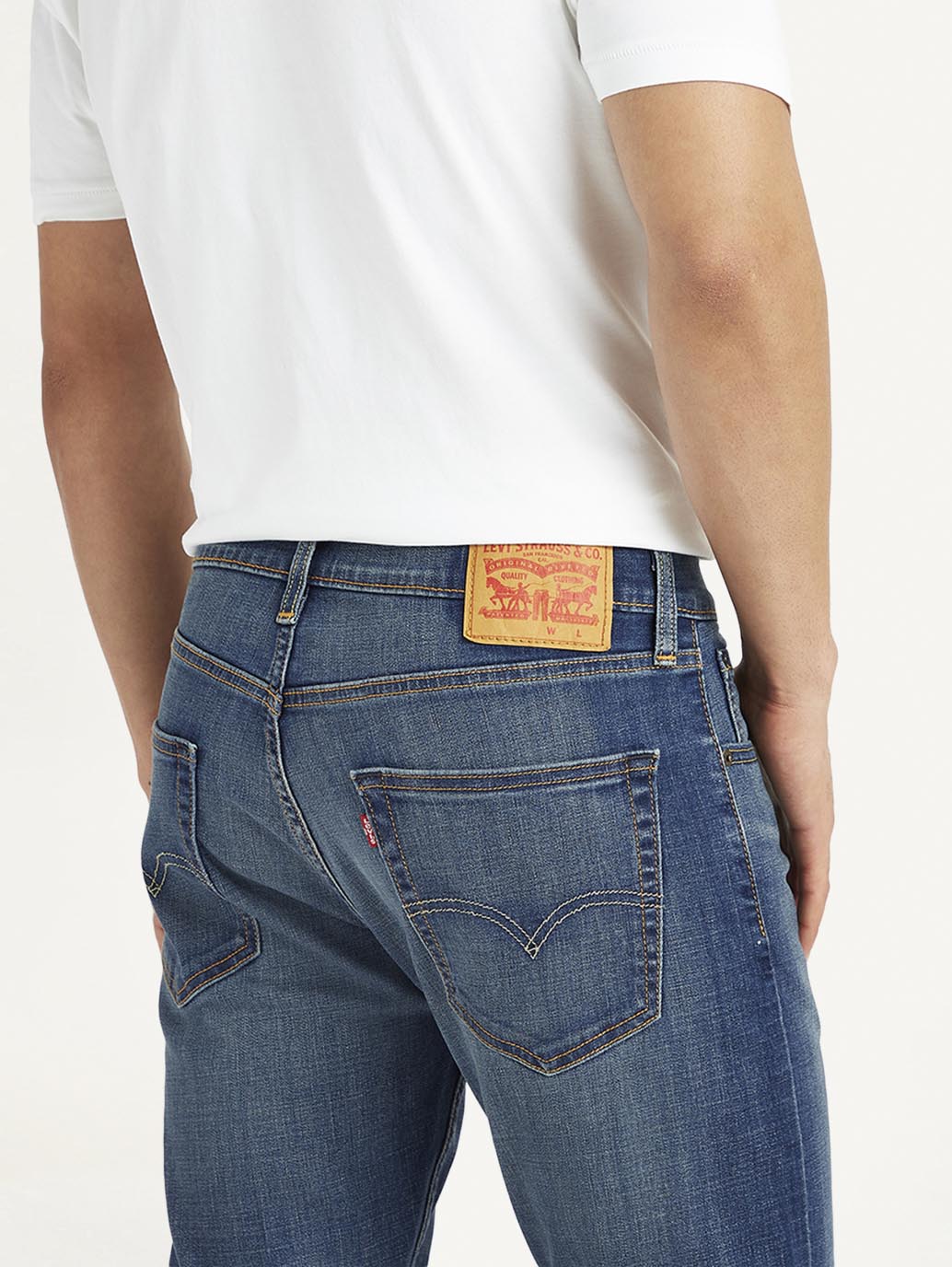 Men's 512 Blue Slim Tapered Fit Mid Rise Jeans - Image 3