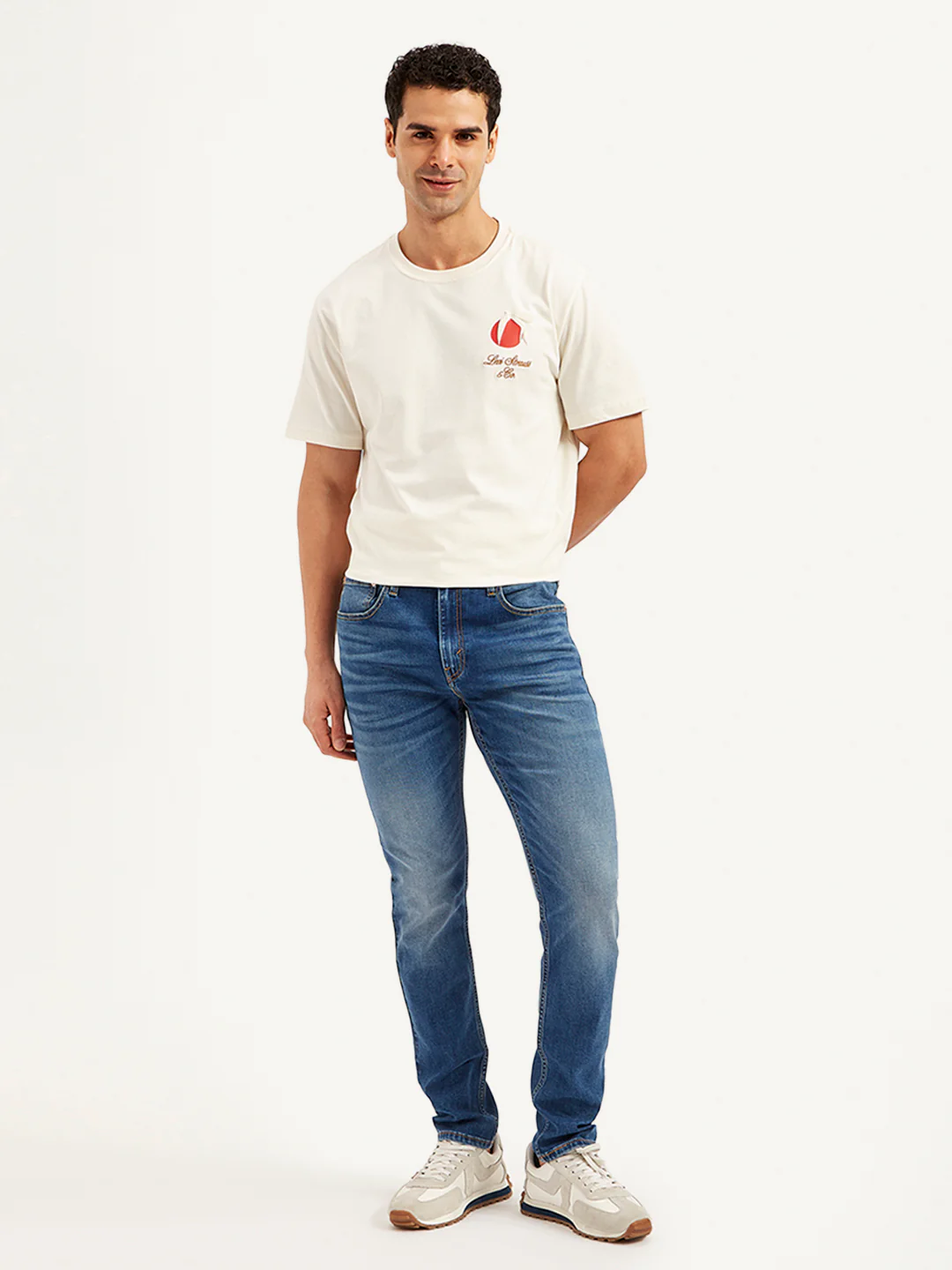 Men's 512 Blue Slim Tapered Fit Mid Rise Jeans - Image 2