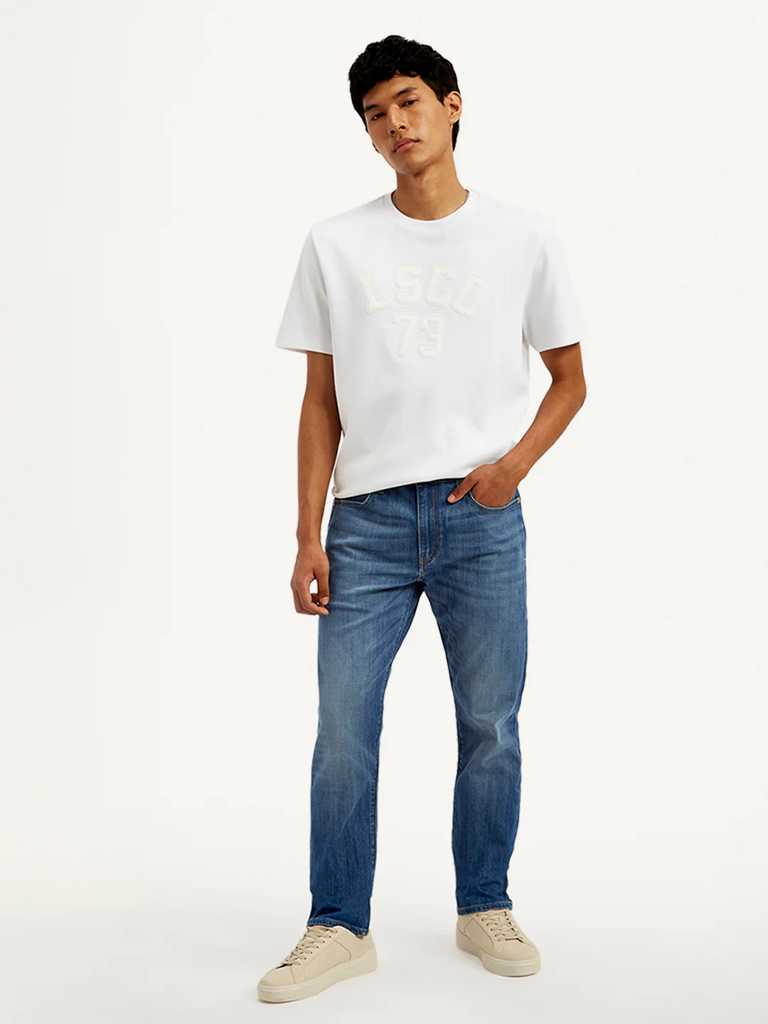 Men's 512 Blue Slim Tapered Fit Mid Rise Jeans - Image 2