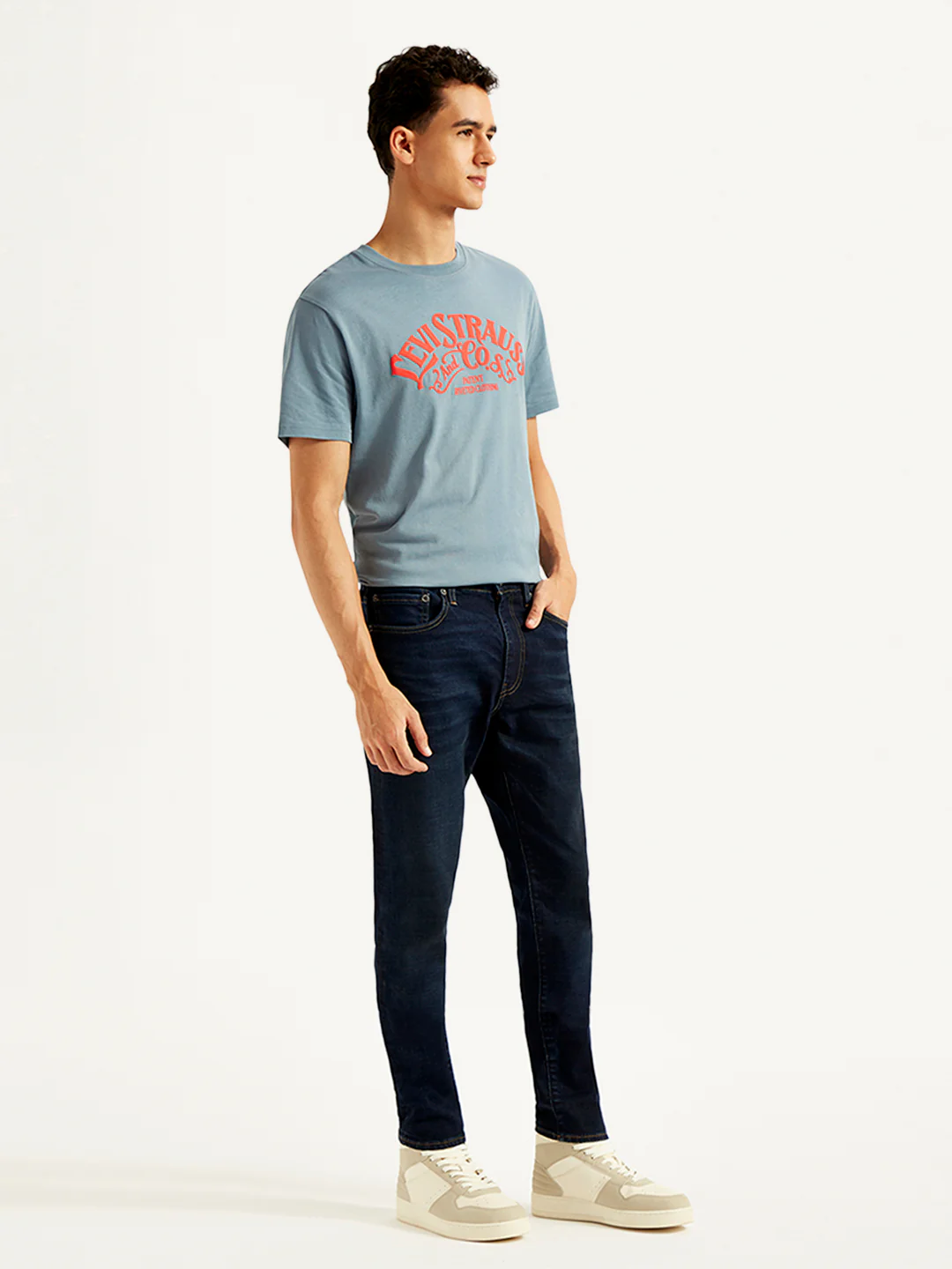 Men's 512 Blue Slim Tapered Fit Mid Rise Jeans - Image 5