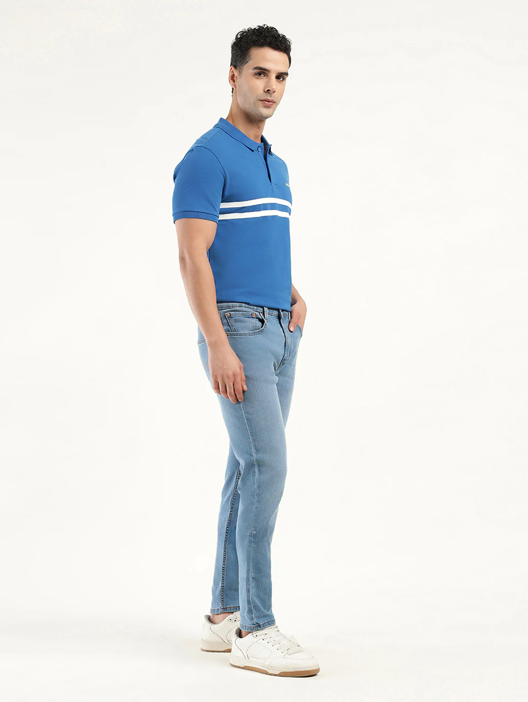 Men's 512 Indigo Slim Tapered Fit Mid Rise Jeans - Image 6