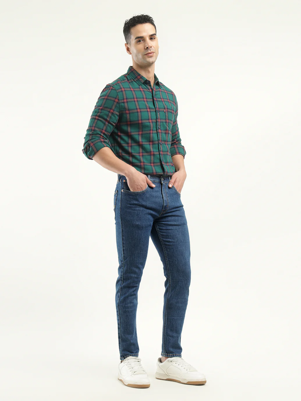 Men's 512 Indigo Slim Tapered Fit Mid Rise Jeans - Image 7