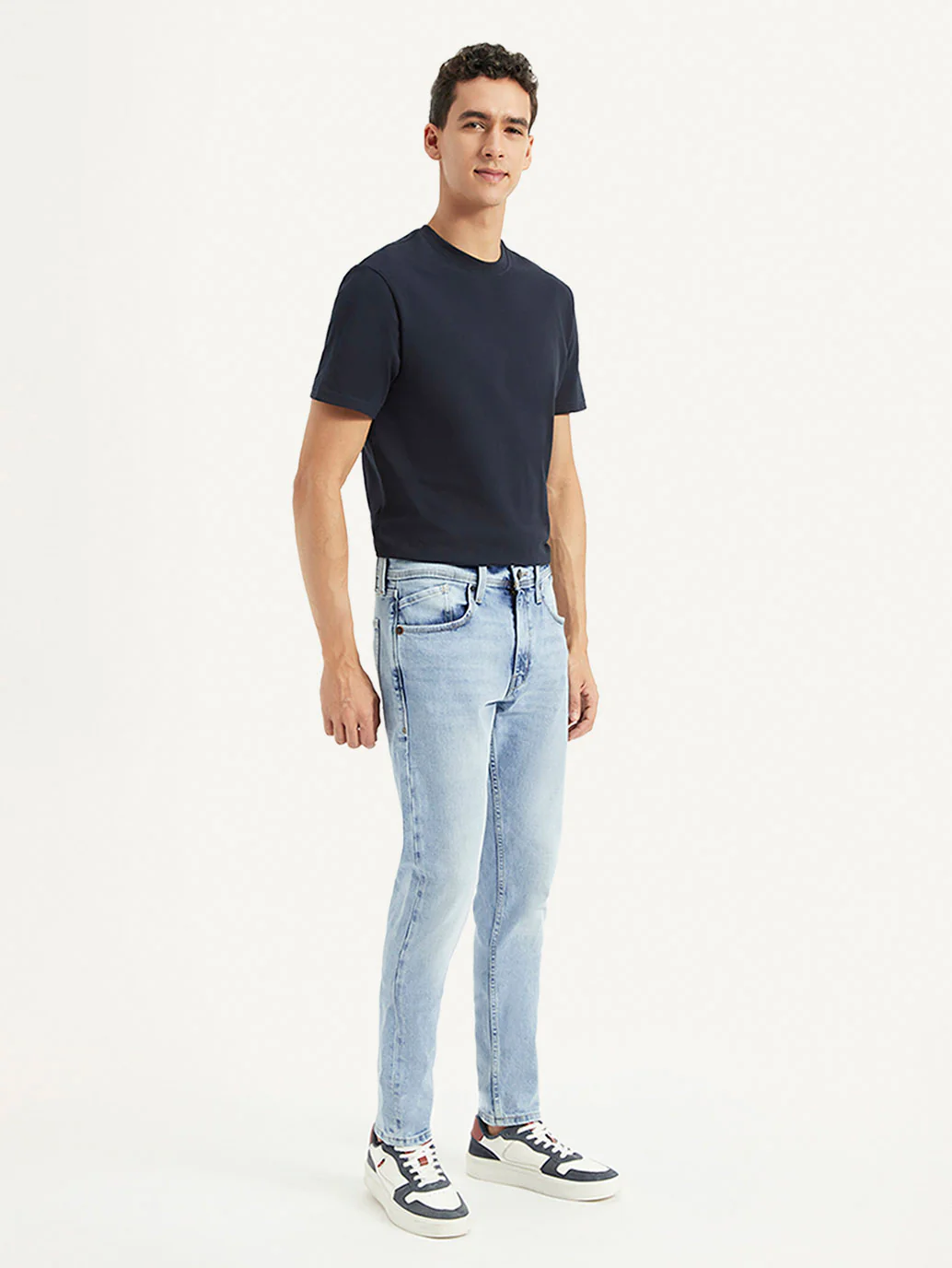 Men's 512 Blue Slim Tapered Fit Mid Rise Jeans - Image 6