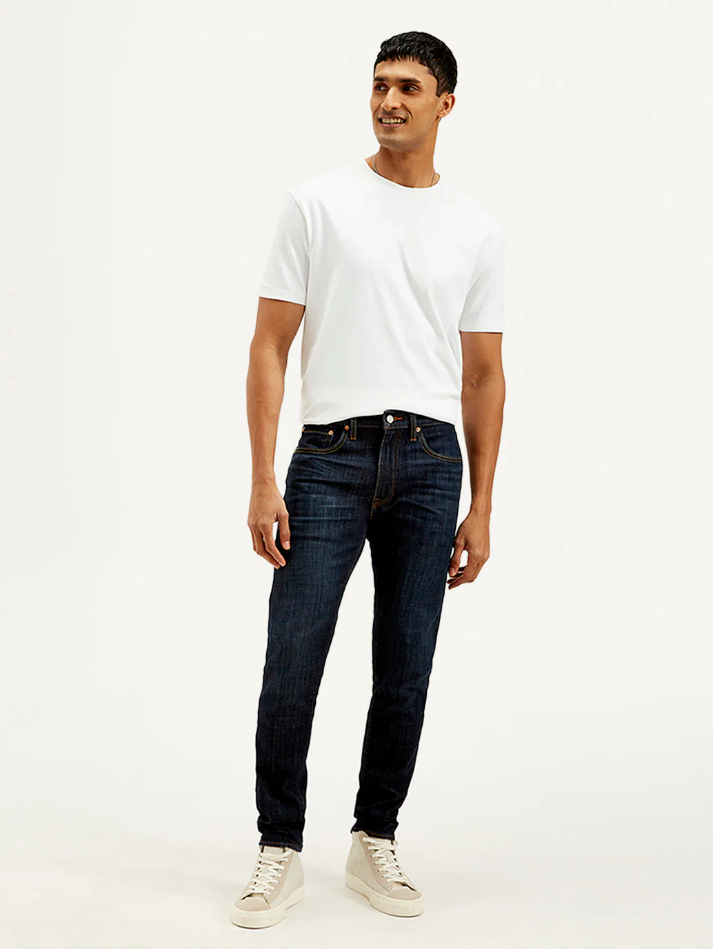 Men's 512 Navy Blue Slim Tapered Fit Mid Rise Jeans - Image 2