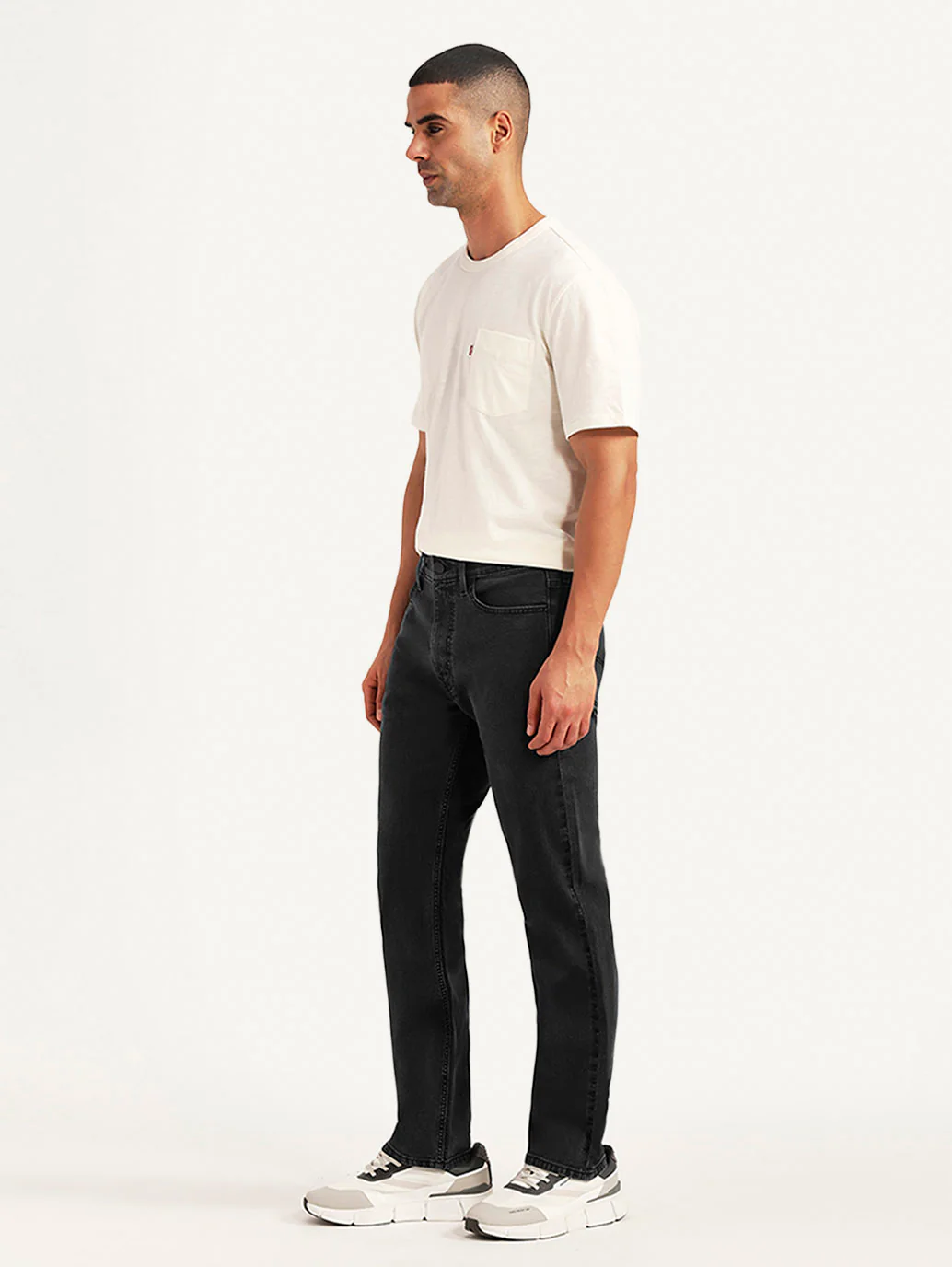 Men's 513 Black Slim Straight Fit Mid Rise Jeans - Image 7
