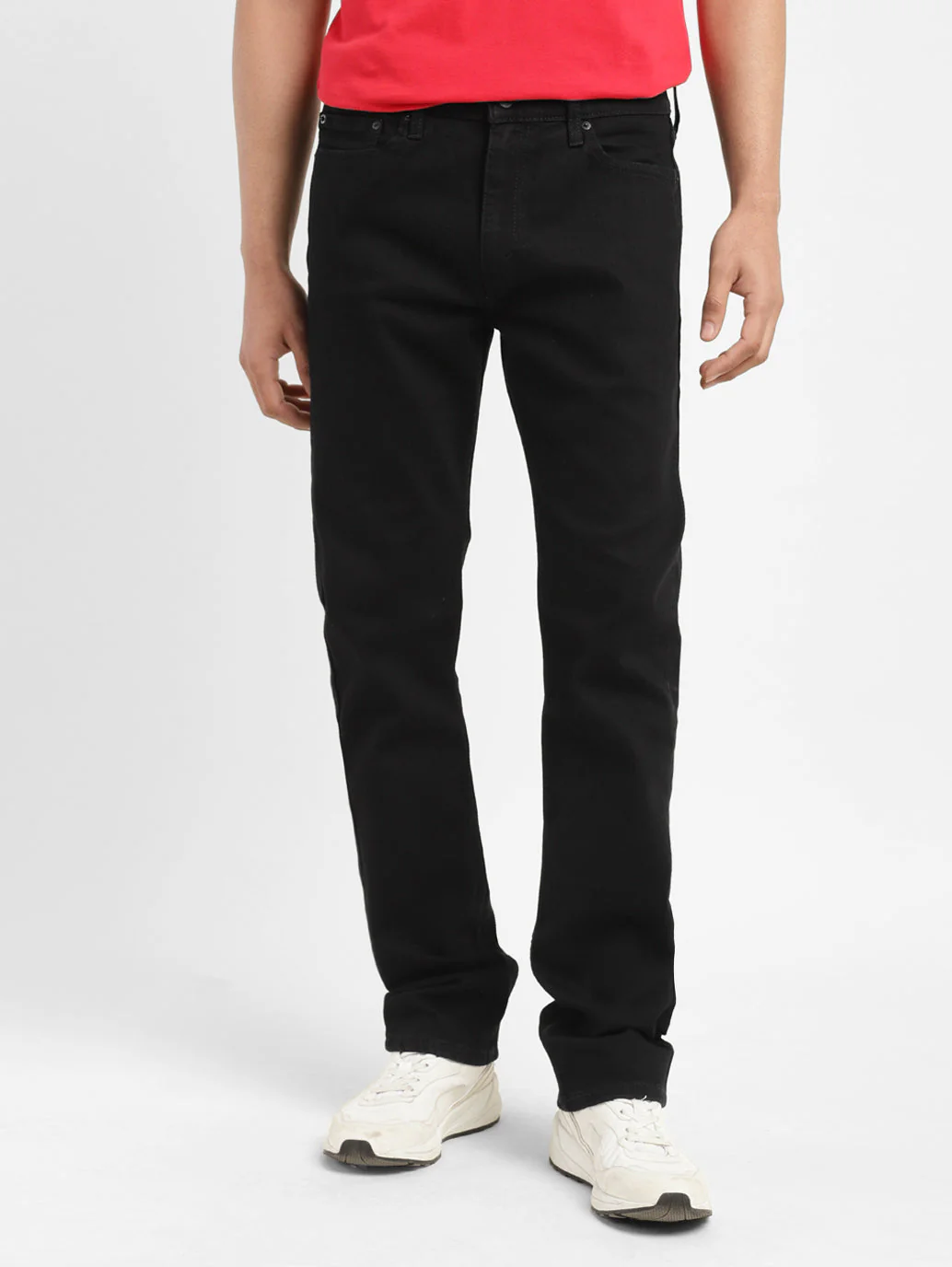 Men's 513 Black Slim Straight Fit Mid Rise Jeans - Image 2
