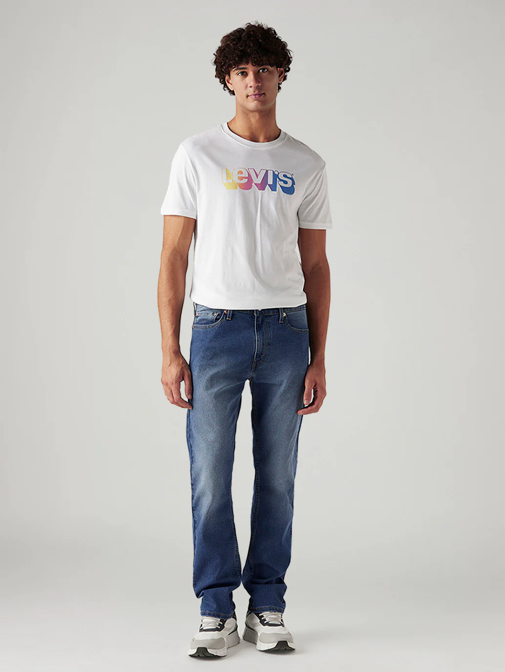 Men's 513 Med Indigo Slim Straight Fit Mid Rise Jeans - Image 6
