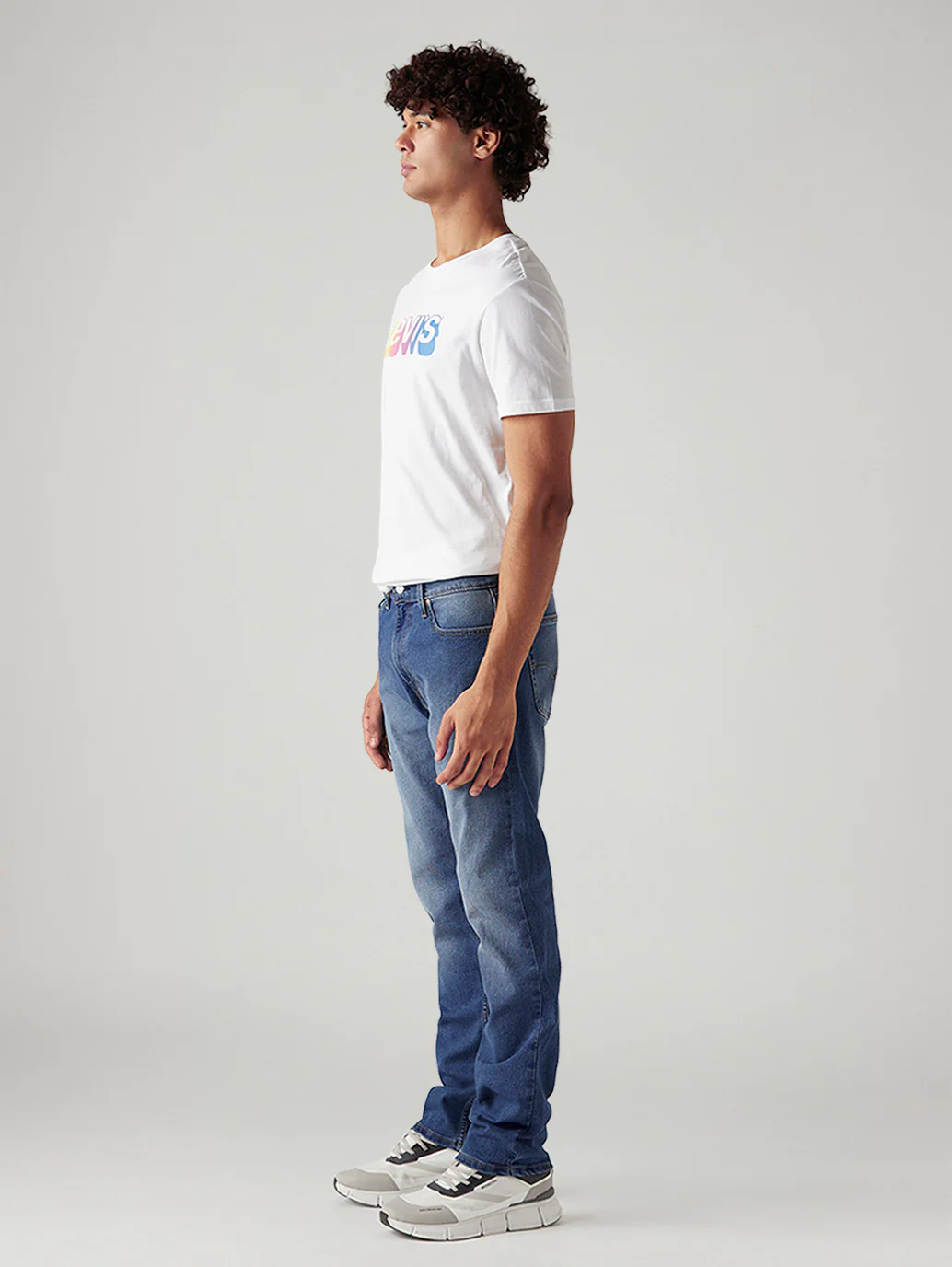 Men's 513 Med Indigo Slim Straight Fit Mid Rise Jeans - Image 7