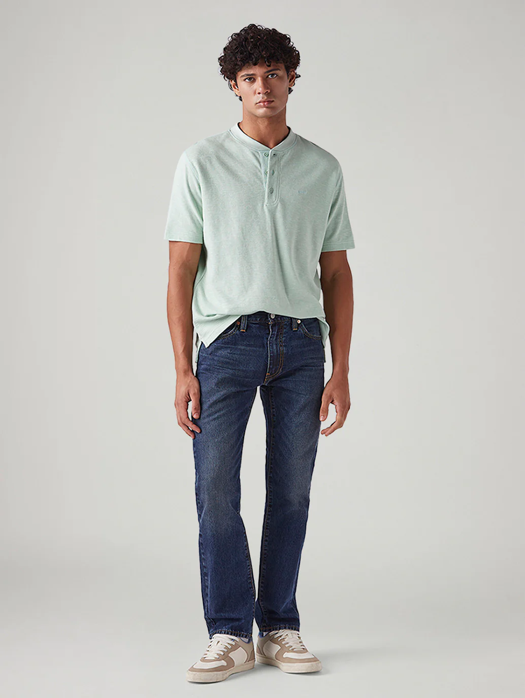 Men's 513 Blue Slim Straight Fit Mid Rise Jeans