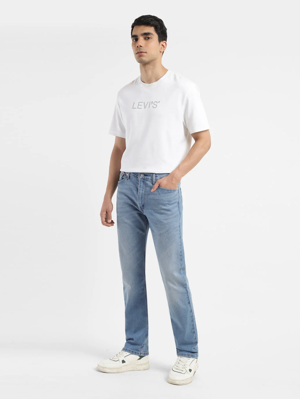 Men's 513 Indigo Slim Straight Fit Mid Rise Jeans
