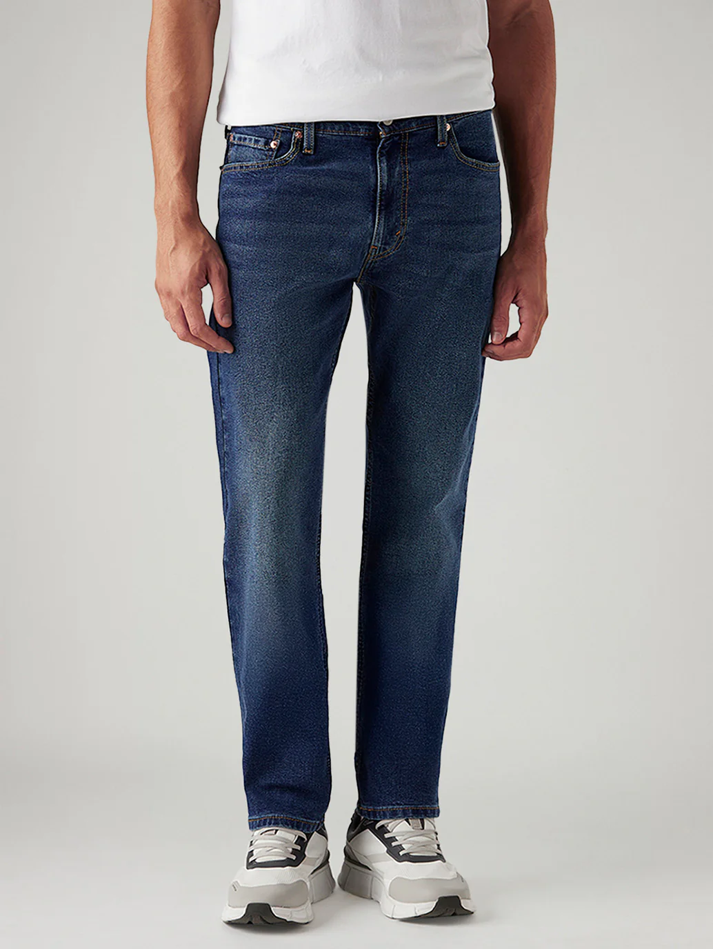 Men's 513 Dark Indigo Slim Straight Fit Mid Rise Jeans - Image 2