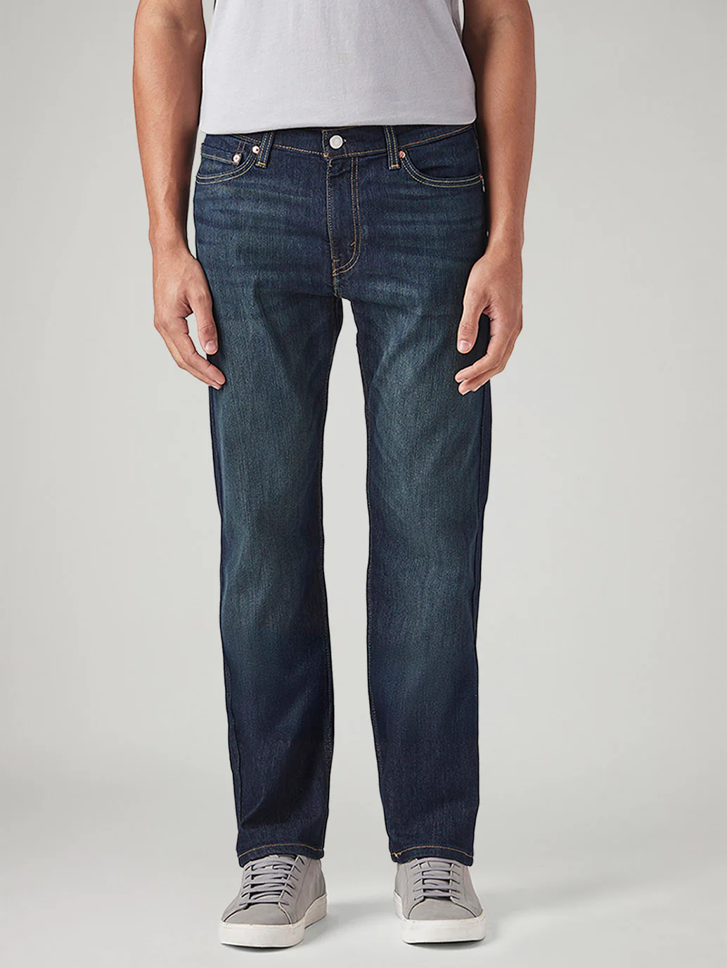 Men's 513 Dark Indigo Slim Straight Fit Mid Rise Tinted Jeans - Image 3