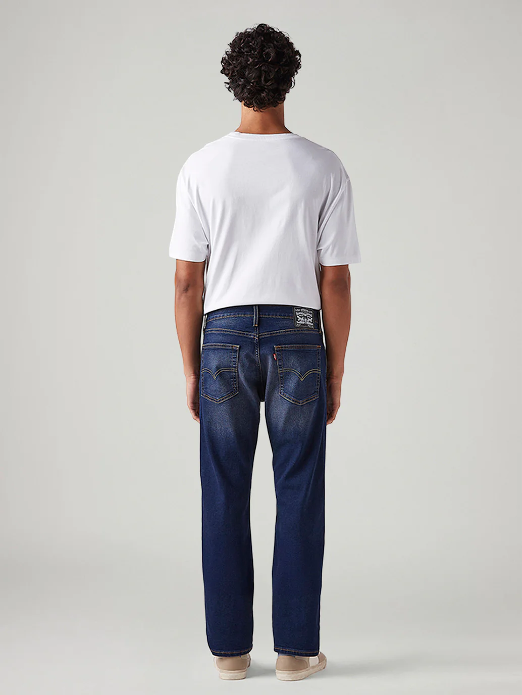 Men's 513 Dark Blue Slim Straight Fit Mid Rise Tinted Jeans - Image 4